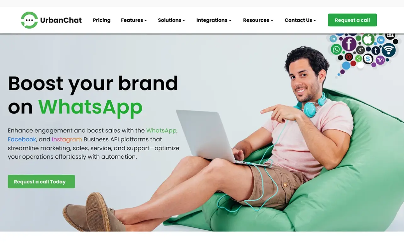 Chatbot Website Landing Page Design